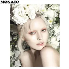 Фото на заказ! 5D DIY алмазная живопись! Цветочная Женская Алмазная картина Полная площадь Алмазная вышивка распродажа