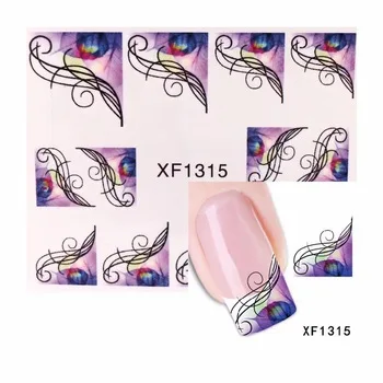 YZWLE 1 Sheet Water Transfer Nail Art Sticker Kids Decals DIY Decoration For Nails Beauty French Manicure Tools 1315