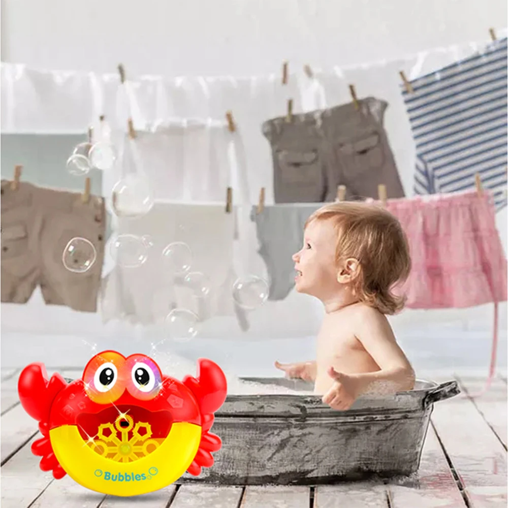 

New Crabs Bubble Machine Toys for Kids Bathroom Bubble Maker Bath Toy Baby Toy Newborn Gift water toys Outdoor