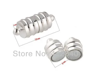 

Free shipping!silver plated Magnetic Clasps, Copper, 19 x 8MM, Jewelry Clasps, Decoration Fittings