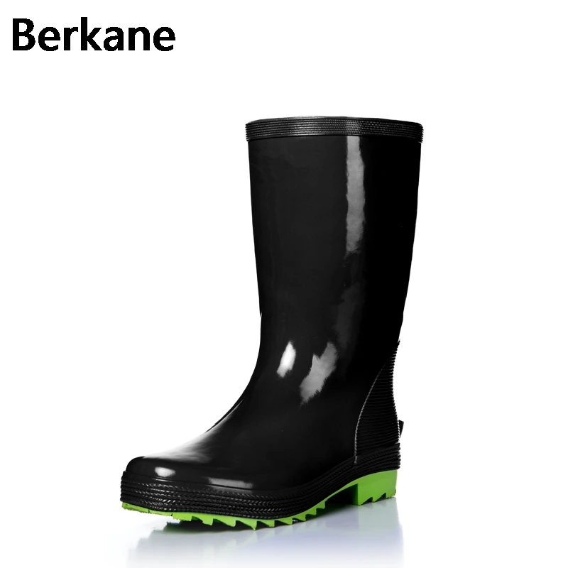 Buy Solid Galoshes Rain Boots For Men Rubber