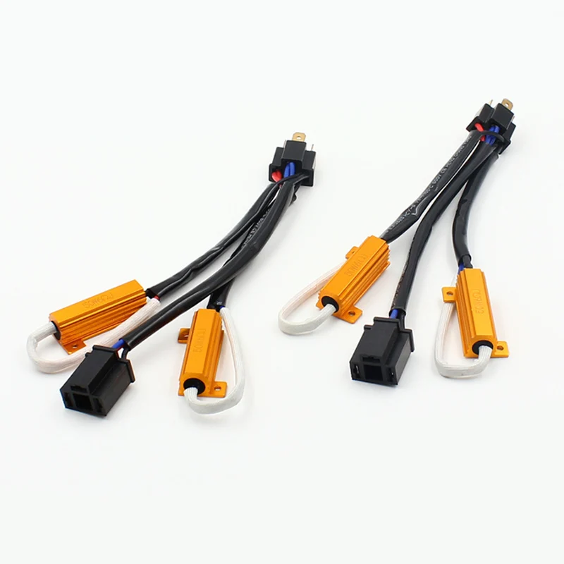 HID Предупреждение оновые предупреждающие Cancellers H4 50 Вт 6Ohm двойной резистор Fix hyper flash декодеры конденсатора 9003 HB2