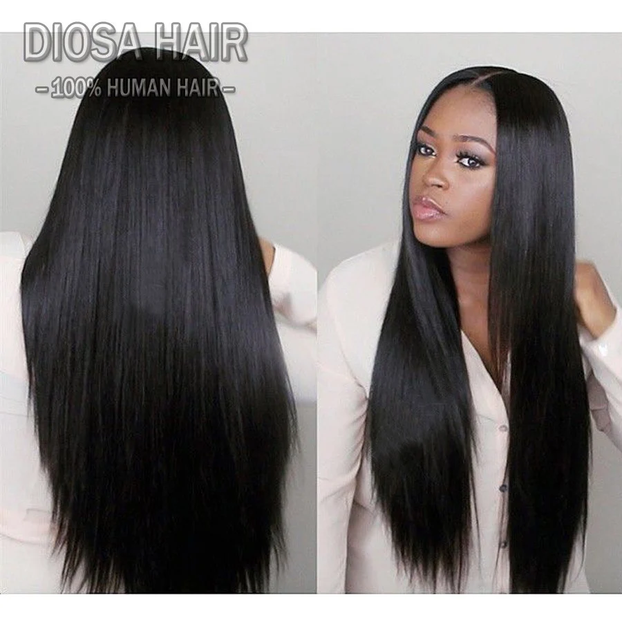 Virgin U part Wig Human Hair Middle Part U Part Human Hair Wigs Peruvian Virgin Hair