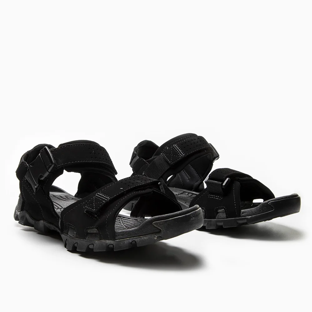 BUVAZIK/летние мужские уличные сандалии; пляжная обувь для отдыха; Вьетнамки; большие размеры 45; все черные повседневные мужские туфли на плоской подошве; дышащая обувь