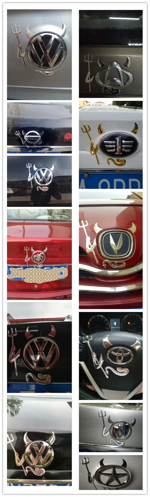 3D Car Styling Sticker Devil Angel Sticker7__