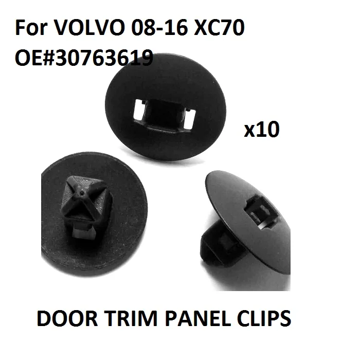 X10pcs для VOLVO OEM 08-16 XC70 передний бампер решетка-дефлектор Панель зажим 30763619 Новый