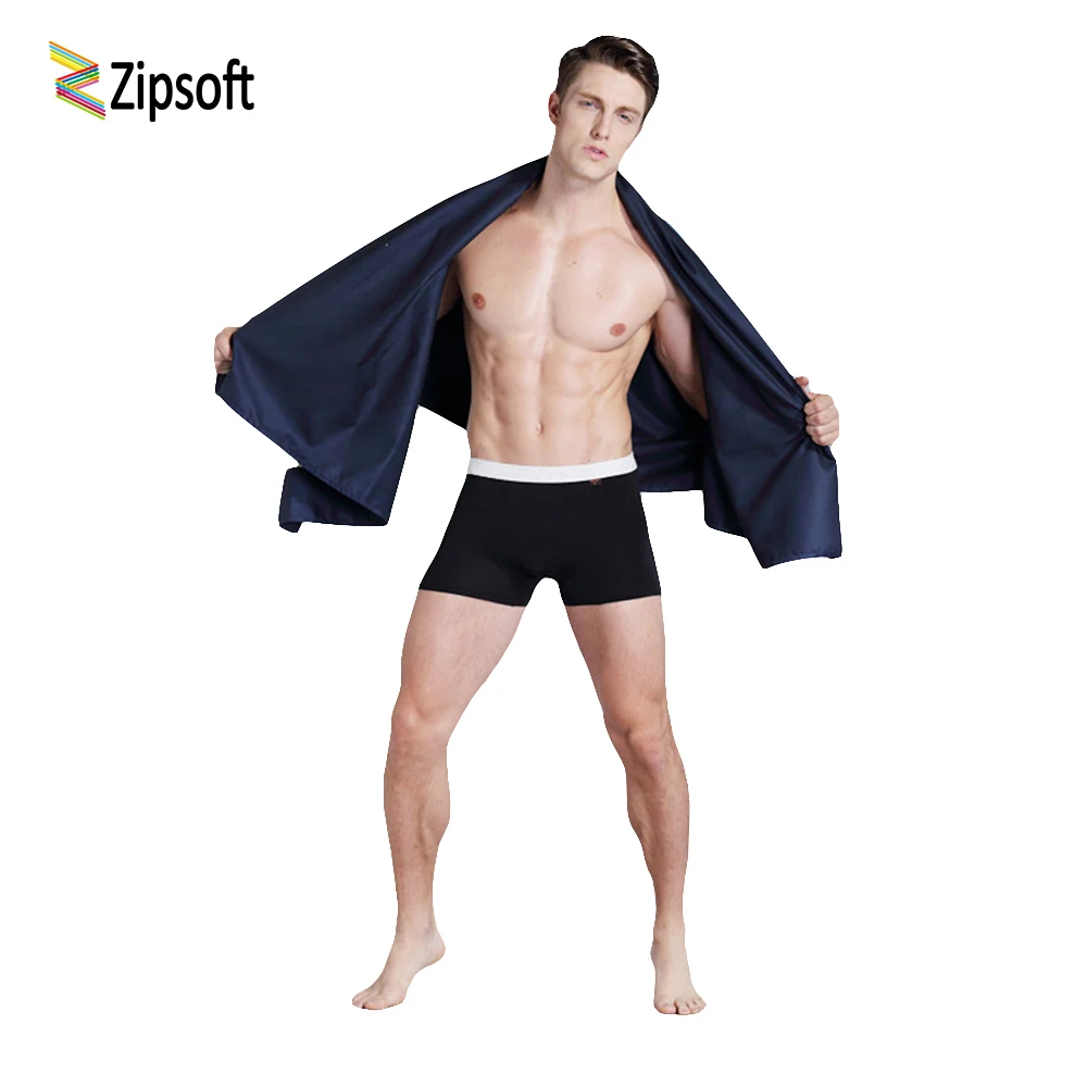 

Zipsoft Black Sports towels Quick drying Microfiber fabric Travel Swimming Camping Bath Compressed Towel For men Christmas gift