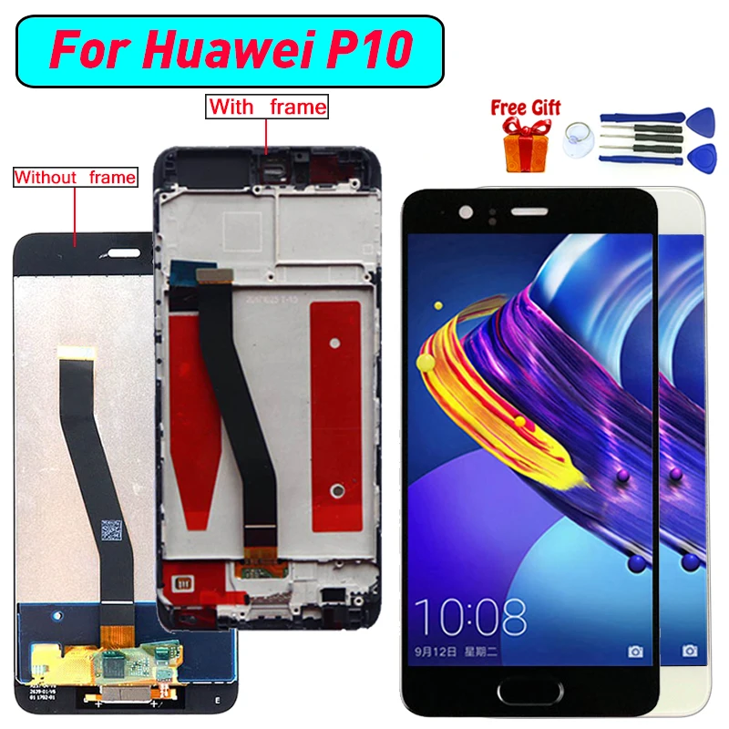 Для huawei P10 VTR L29 дисплей ЖК экран замена полного модуля для Huawei L09 AL00 TL00lcd