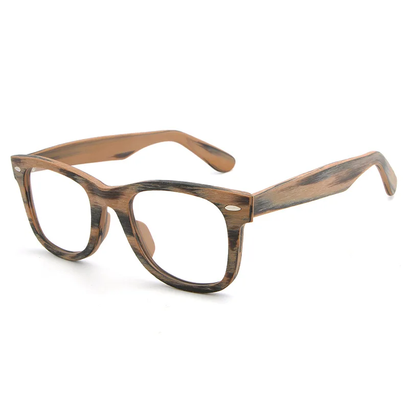 HDCRAFTER, брендовые квадратные оправы для очков, прозрачные линзы, оптическая оправа, деревянные оправы для очков по рецепту, очки для очков - Цвет оправы: BrownC94