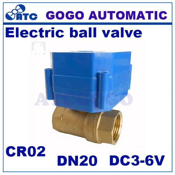 CWX-60P DN20 G3/" латунь max torqur 6NM мини Электрический моторизованный шаровой клапан для микросхемой чипом микропроцессорные карты интеллектуальные счетчики DC3-6V, CR02 3 проводной контроль