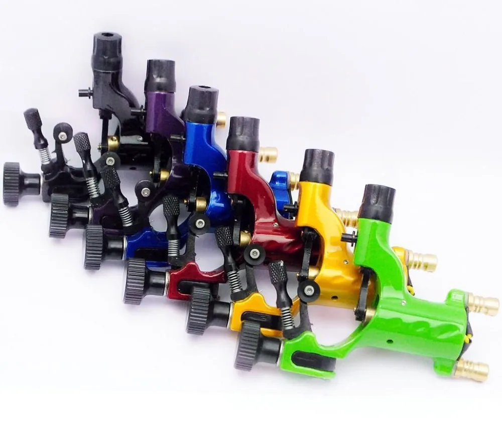 

Pro 6pcs Mixed Red Yellow Green Dragonfly Rotary Motor Tattoo Machine For Liner Shader
