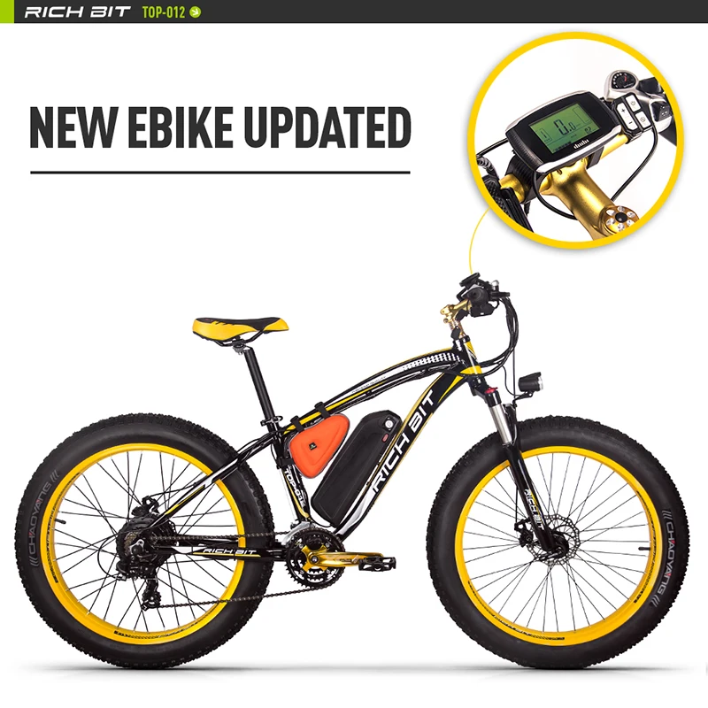 Ricbit RT-012 Plus neumático de grasa ebike 21 velocidades 48 V 1000 W 17Ah batería de litio potente bicicleta eléctrica con ordenador velocímetro