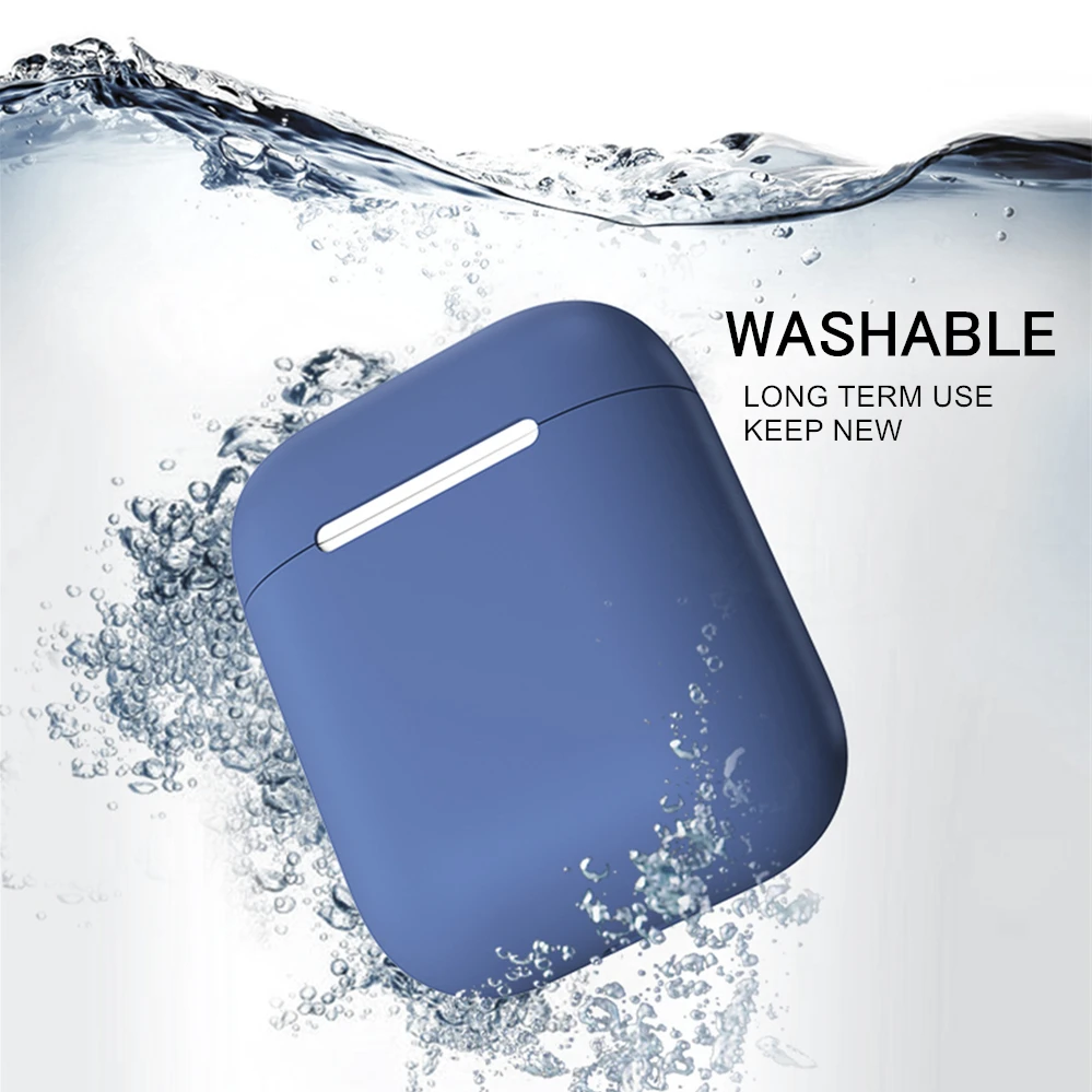 Original Liquid Silicone Earphone Covers For Apple AirPods 1 2 Accessories Cases Wireless Bluetooth Air Pods Protection Earpods