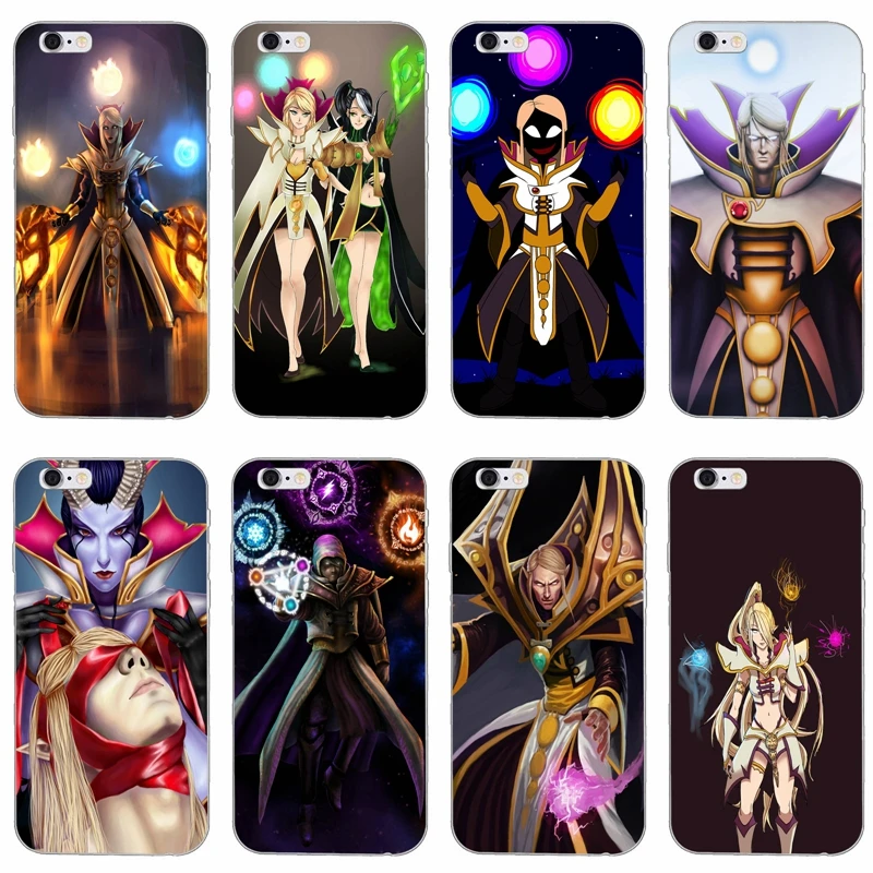 

game dota 2 Invoker Silicone TPU Soft phone case For Apple iPhone 4 4s 5 5s 5c SE 6 6s plus 7 7plus 8 8plus X