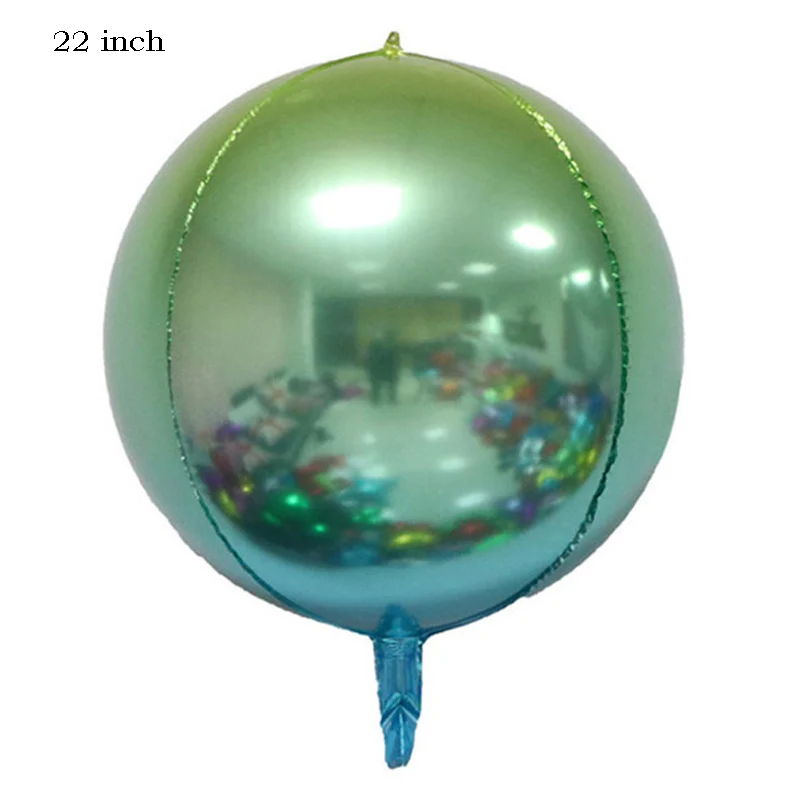 Leeiu 22 дюймов диско красочные 4D гелиевые шары с днем рождения Baby Shower круглый Фольга баллоны Свадебные украшения вечерние поставки - Цвет: 3