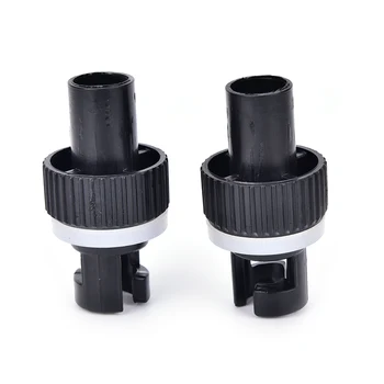 

2PCS black inflatable kayak boat air foot pump HR hose adapter H-R valve adapter