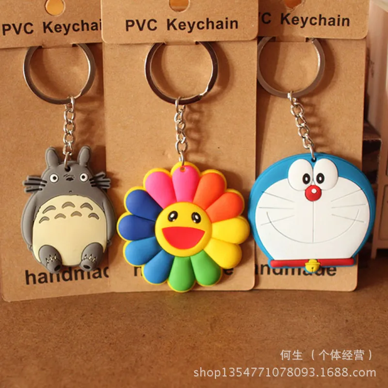 

IVYYE 1PCS 6CM Sunflower Doraemon Anime Action Figure Model PVC Collection Cute Cartoon Figures Toys Keychain Unisex Gifts