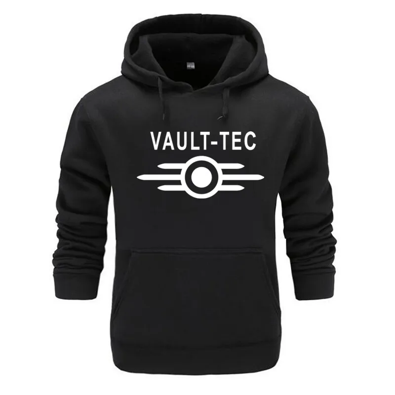 

New Arrivals Hoodies men Fashion Vault -Tec logo Gaming Video Game Fallout print Casual Apparel Hoodies Sweatshirts Men Outerwea