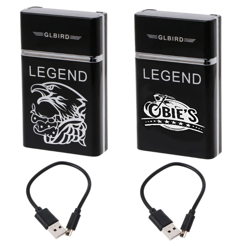 

Automatic Cigarette Case Tobacco Box Holder With Windproof USB Charging Lighter