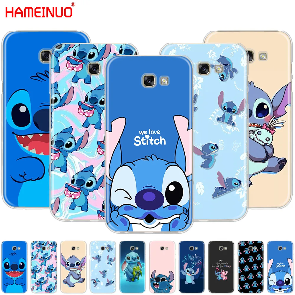 

HAMEINUO Cute Cartoon Stich cell phone case cover for Samsung Galaxy A3 A310 A5 A510 A7 A8 A9 2016 2017 2018