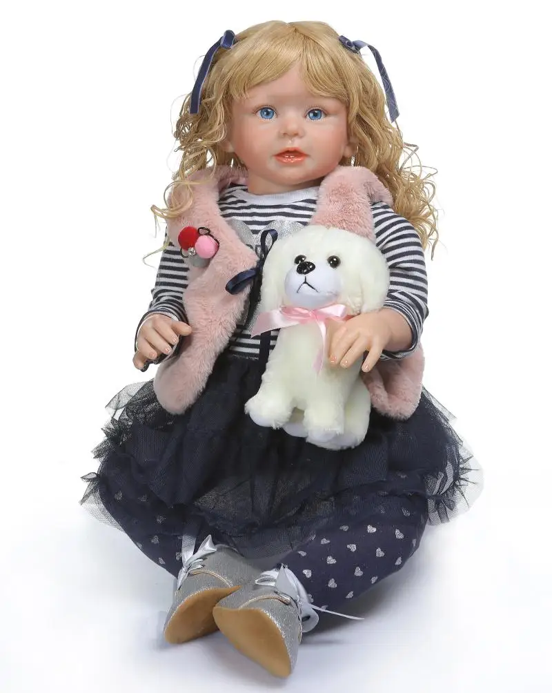 28/'/' Silicone Vinyl Reborn Baby Girl Toddler Dolls Lifelike Newborn Toys Gifts