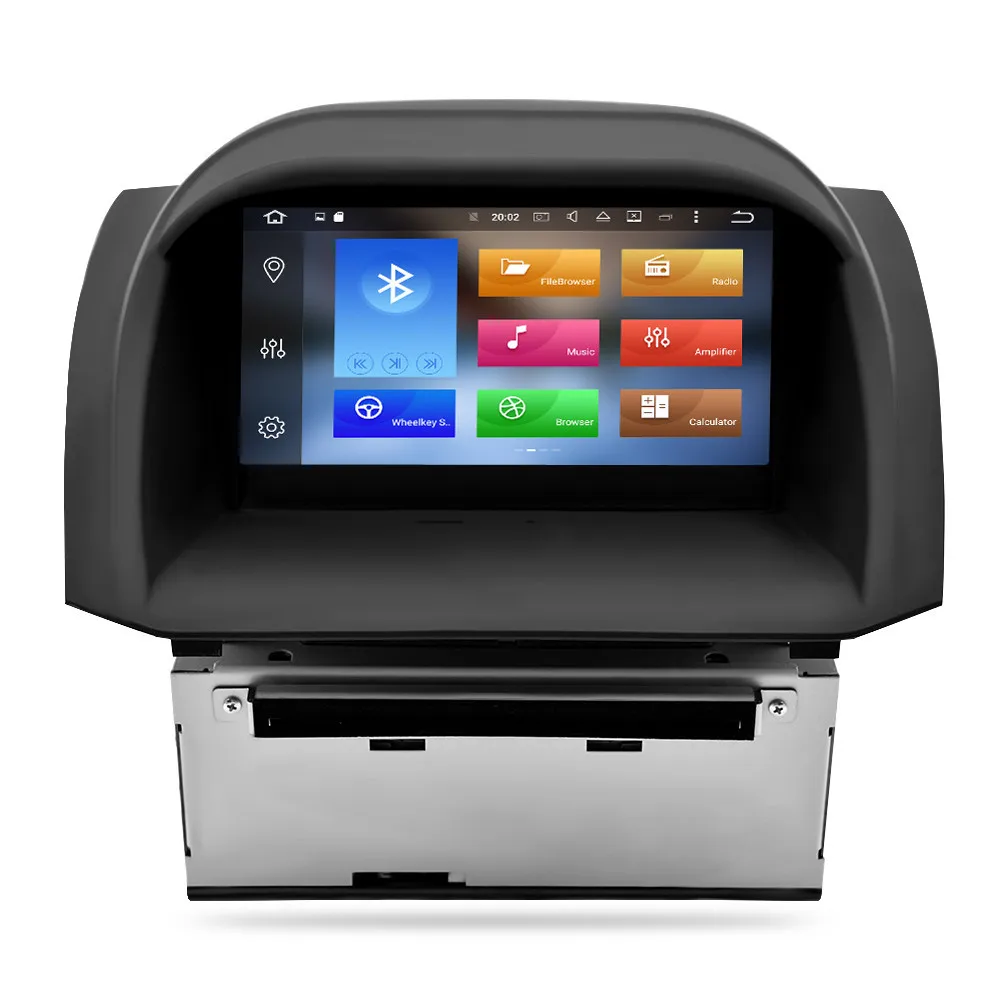 Дешево 4G ram Восьмиядерный Android 9,0 автомобильный dvd плеер font b gps b font навигация Мультимедиа Стерео для Ford Fiesta 2013 2015 Авто Радио Аудио головное устройство