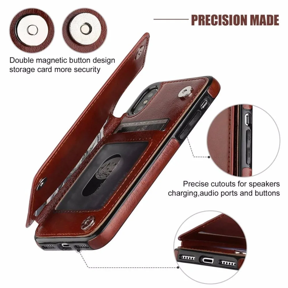 Para iphone XS Max XR X Funda de cuero PU cartera trasera magnética tapa delgada funda para iphone 7 Plus 8 6 6 s caso Para iphone XS Max XR X Funda de cuero PU cartera trasera magnética tapa delgada funda para iphone 7 Plus 8 6 6 s caso
