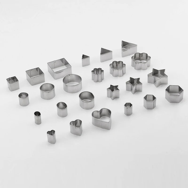 24 шт./компл. формочки для выпечки из нержавеющей стали|steel cookie cutter|cookie cutter roundstainless
