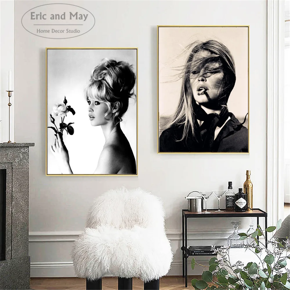 Brigitte Bardot классический фон для фотосъемки Плакаты и художественная печать на