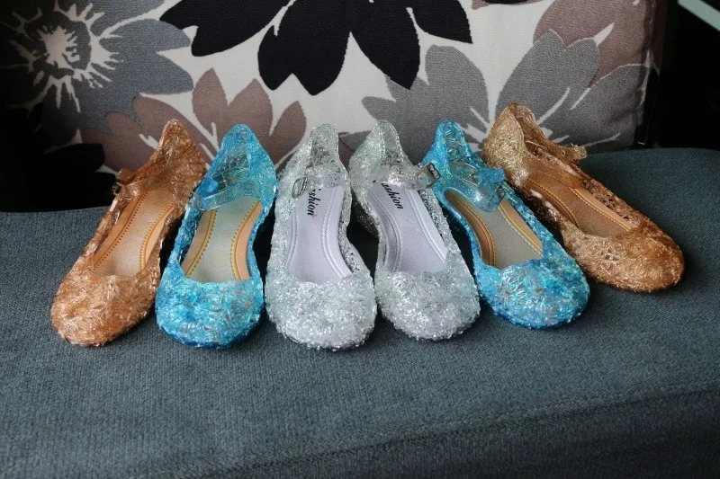 Мини Мелисса Эльза Принцесса Кристальные сандалии полые мини Мелисса желе сандалии дышащие Melissa детские пляжные сандалии обувь