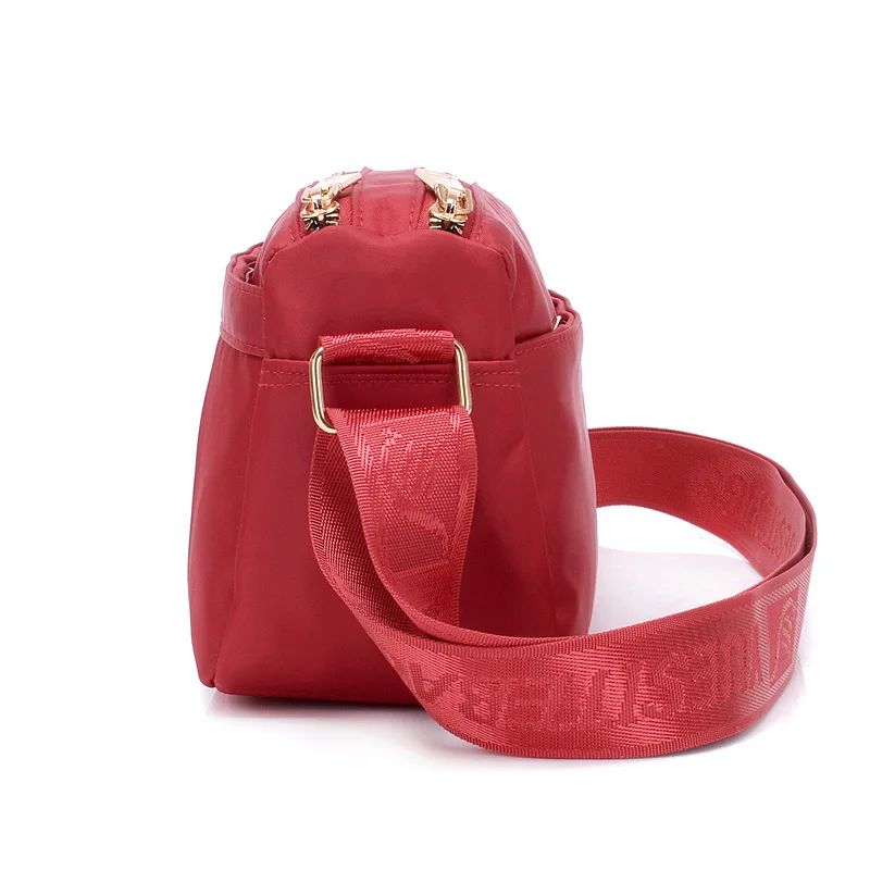 مصغرة النساء حقيبة كتف أنيق صغير النايلون حقيبة ساعي النساء للماء النايلون Crossbody أكياس للفتيات المحافظ و حقائب