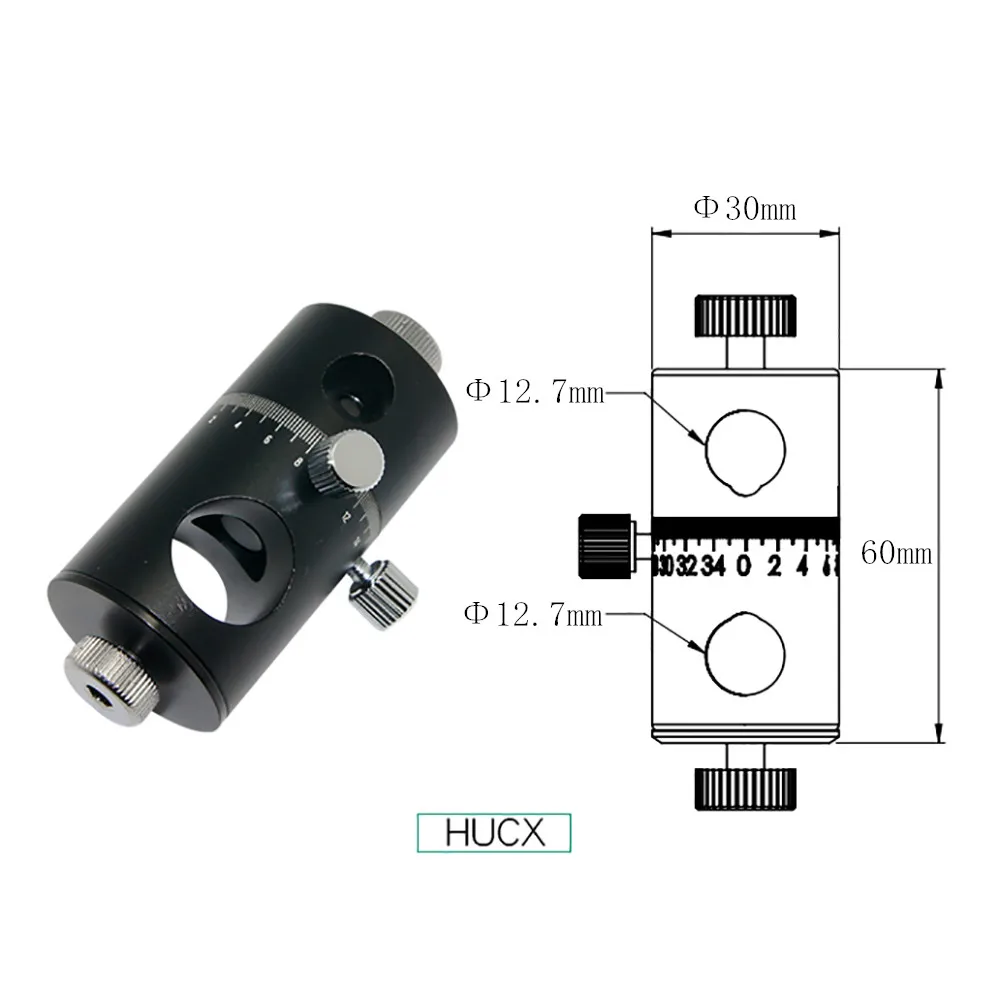 HUC/HUCX Универсальный соединяющий хомут 360 ° конверсионная поддержка зажим для стержня конвертер оптический экспериментальный стол вращающаяся стойка для удочки