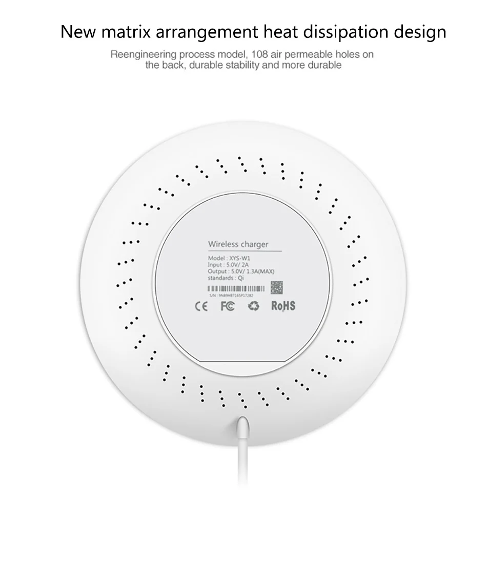 !ACCEZZ 5W Qi Wireless Charger Pad Fast Charging For iPhone X XS Samsung S8 S9 Huawei Mate 20 Pro For Xiaomi Charge Dock Station  (1)