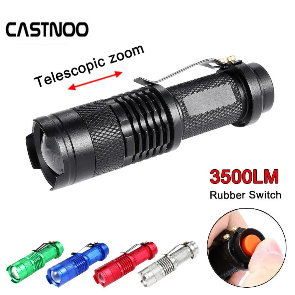 Портативный светодиодный светильник casstnoo 7 Вт 2000 лм 3 режима фонарь AA 14500