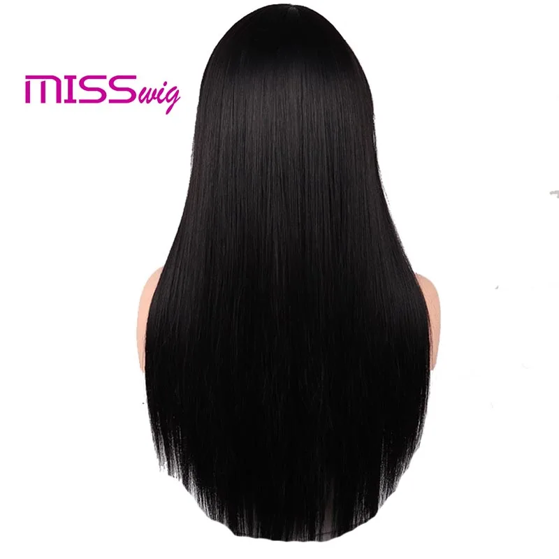 MISS парик, синтетические волосы, Длинные прямые, 60 см, 300 г, черный блонд, красные волосы для женщин, накладные волосы, высокотемпературное волокно