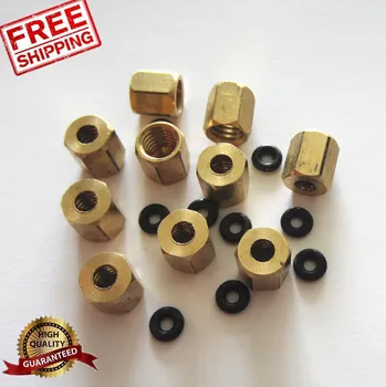 

100 pcs copper nut screw with o ring for Small damper for Roland Mutoh Mimaki Printer damper