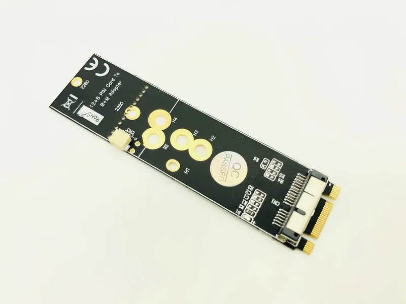 H1111Z Плата расширения 12+ 6Pin Беспроводной Wi-Fi bluetooth-адаптер NGFF M.2 B+ M адаптер ключ для Mac OS BCM94360CD BCM943602CS BCM94360CS2