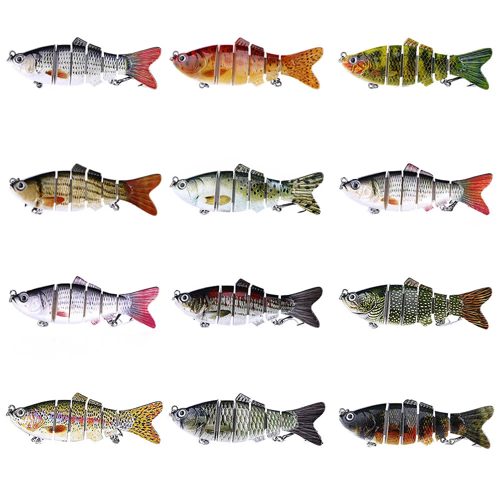 

Artificial Fishing Bait 3D Lure 6 Segments Sea Fishing Lures Tackle Tool