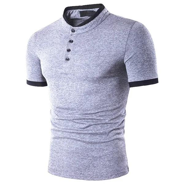 Zogaa, мужская повседневная футболка с v-образным вырезом, Мужская эластичная футболка для фитнеса, Мужская футболка с коротким рукавом, мужские трендовые футболки, новинка