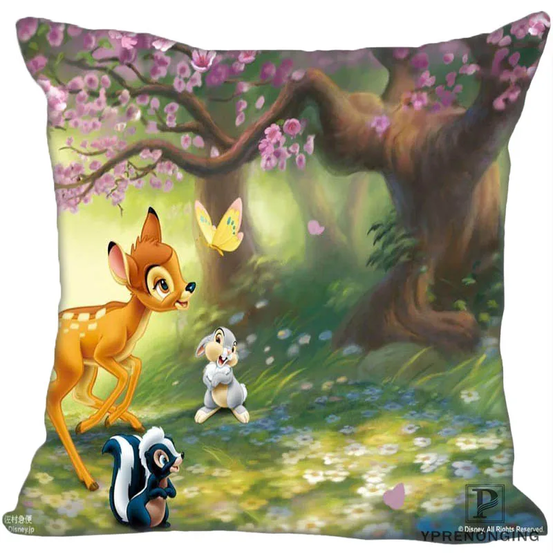 

Custom Decorative Pillowcase Bambi and Faline Square Zippered Pillow Cover Best Gift 35X35,40x40,45x45cm(One Side)180516-03