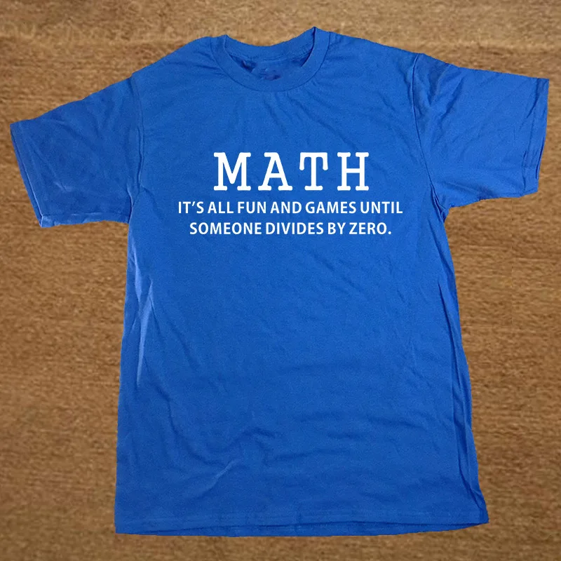 Verano nueva Premium matemáticas todo diversión y juegos Divid T camisa de los hombres novedad camiseta divertida ropa de hombre de manga corta Camisetas camiseta Verano nueva Premium matemáticas todo diversión y juegos Divid T camisa de los hombres novedad camiseta divertida ropa de hombre de manga corta Camisetas camiseta