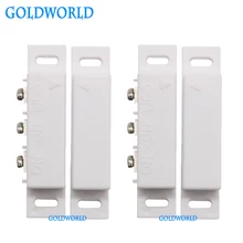 Высокочувствительный ABS дверной оконный контакт магнитный датчик с язычковым контактом контакт сигнальный 2шт