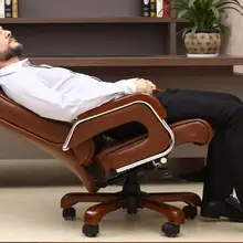 Домашний компьютерный стул. Кресло босса. Кожаное вращающееся кресло. С фиксированным подлокотником кожи искусства офиса chair.05