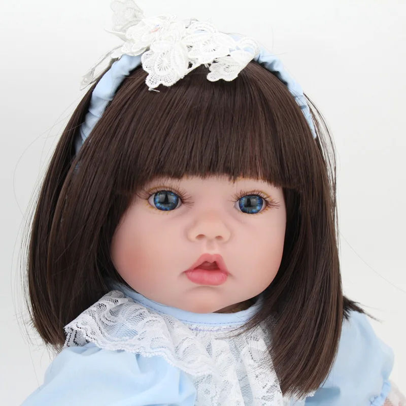 Preise 50 cm 20 zoll Öffnen mund silikon Beliebte kinder prinzessin mädchen puppe mode reborn puppen Spielzeug für mädchen Geburtstag Geschenk bonecas