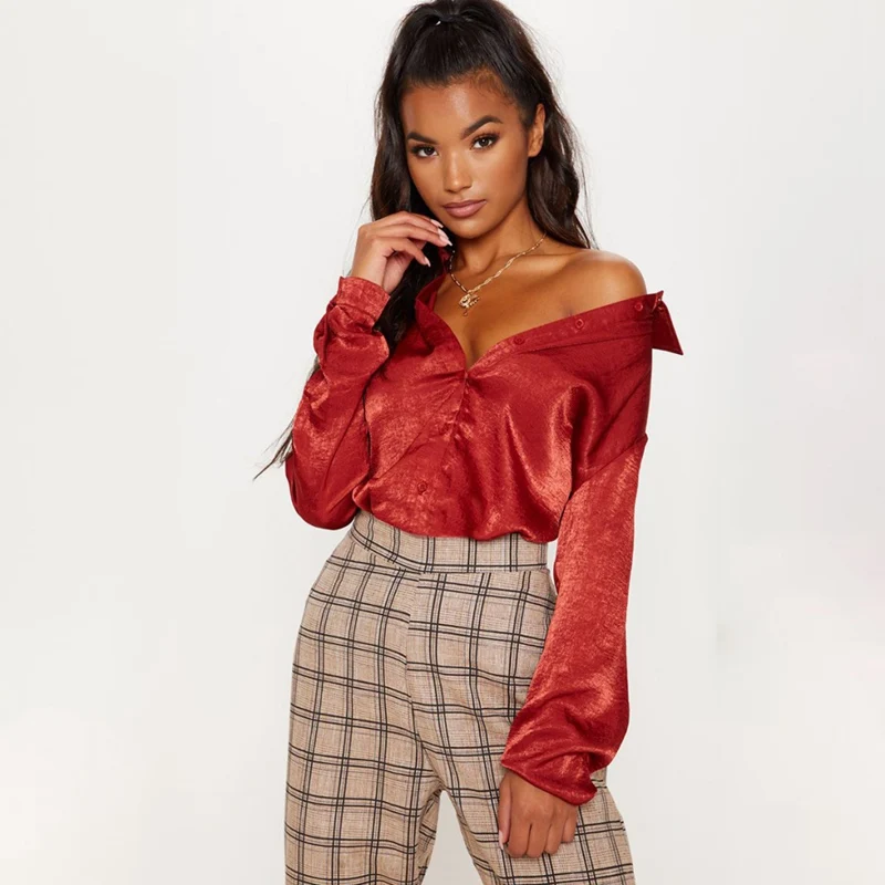 red silk button up shirt women red silk button up shirt women