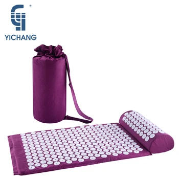 

Superman massage mat acupuncture fitness yoga set bag acupressure cushion shakti back pain foot mat
