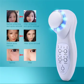 

3MH Ultrasonic 7 Colors LED Photon Lights Sonic Face Lift Skin Cleaner Facial Lifting Tighten Wrinkle Removal Skin Care Massager