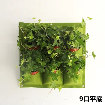 

9 Pockets Vertical Vegetable Garden Indoor Growing Pot Hanging Wall Outdoor Indoor Plants Strawberry Container 50X50CM Grow Bag