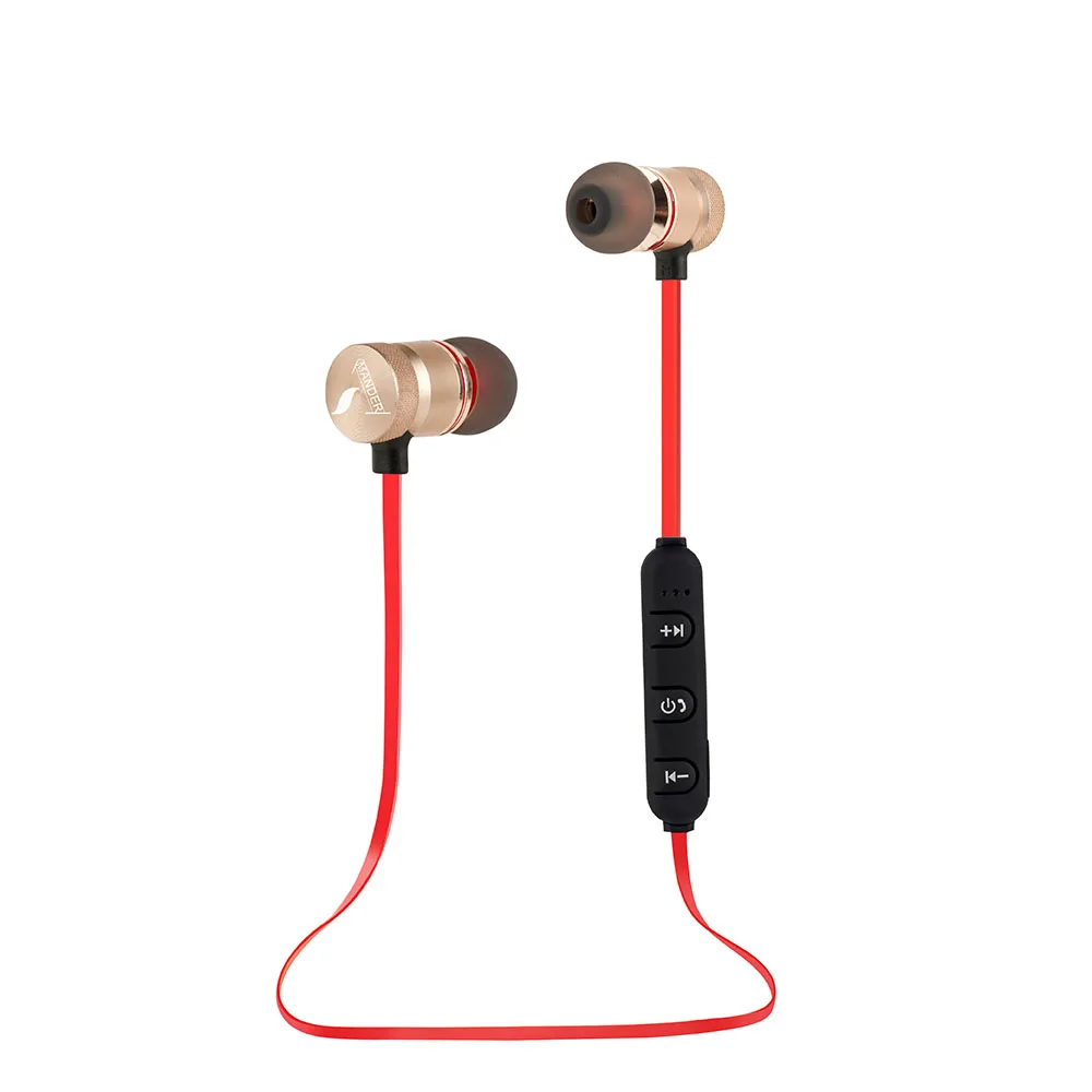 Americamander BT31 Магнитная стерео Bluetooth headphones беспроводной Sports наушники aptX с микрофоном