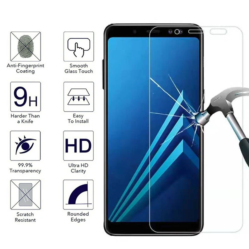 Защитное стекло для Samsung a6 plus a3 2016 a8 2018 Защитная пленка экрана samsun a 3 5 6 tremp a5 a7 2017